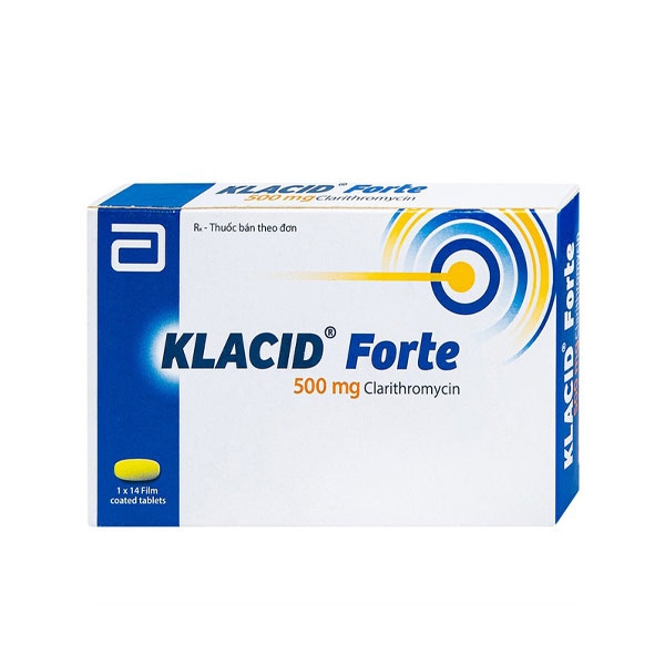 Ảnh của Klacid Forte 500 ( H 1*14 viên )-( Clarithromycin )