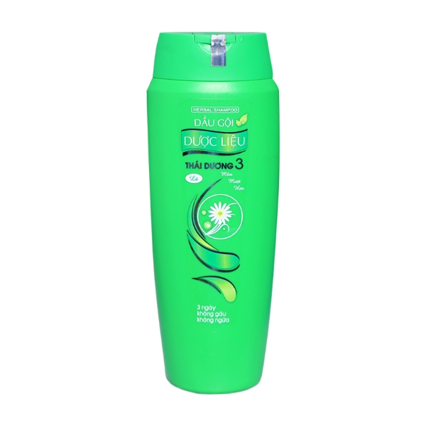 Ảnh của Dầu Gội Dược Liệu Thái Dương 3 Xanh/ Đỏ Chai 200ml STD