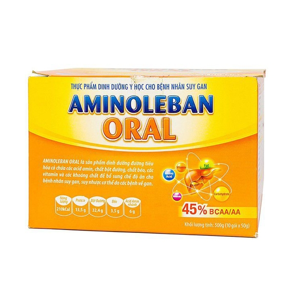 Ảnh của AMINOLEBAN ORAL - bổ sung chế độ ăn cho bệnh nhân suy nhược cơ thể do các bệnh về gan, suy gan