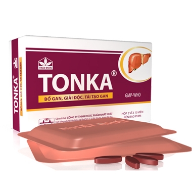 Ảnh của Tonka nhuận gan tiêu độc- hộp 2 vỉ 10 viên