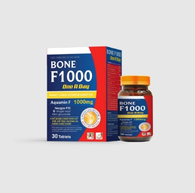 Ảnh của Viên uống Bone F1000 bổ sung canxi nano giúp xương chắc khỏe 30 viên