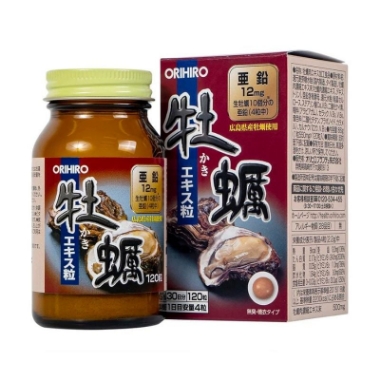 Ảnh của [HÀNG NHẬP KHẨU] Viên uống New Oyster Extract Hộp 120V ORIHIRO Tinh Chất Hàu Tăng Cường Sinh Lý Nam