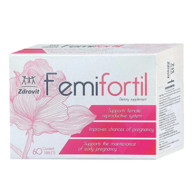 Ảnh của [HÀNG NHẬP KHẨU] VIÊN UỐNG FEMIFORTIL NP PHARMA HỖ TRỢ SINH SẢN HỘP 60 VIÊN