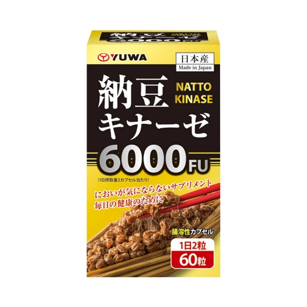 Ảnh của Viên uống Natto Kinase 4000FU chống đột quỵ, hỗ trợ tan máu đông Lọ 60 viên
