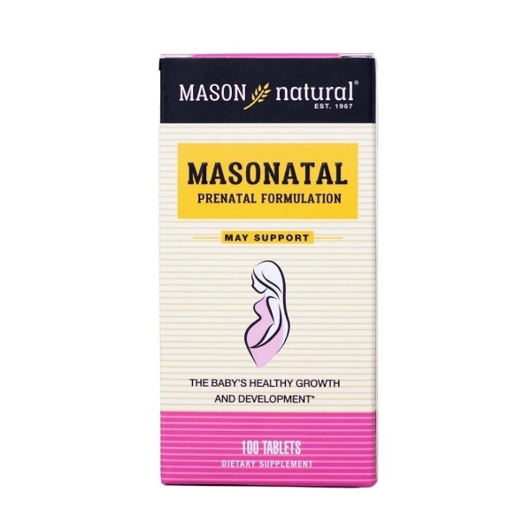 Ảnh của [HÀNG NHẬP KHẨU] Mason Natural Masonatal Prenatal Formulation vitamin bà bầu (100 viên)