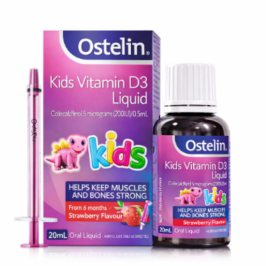 Ảnh của Ostelin Kids Vitamin D3 Liquid 20ml – Bổ sung D3 cho bé từ 6 tháng
