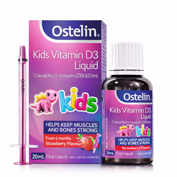 Ảnh của Ostelin Kids Vitamin D3 Liquid 20ml – Bổ sung D3 cho bé từ 6 tháng