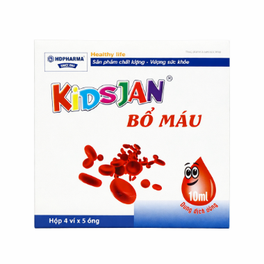 Ảnh của Kidsjan – Siro bổ sung sắt cho trẻ em và người lớn (Hộp 4 vỉ x 5 ống x 10 ml)