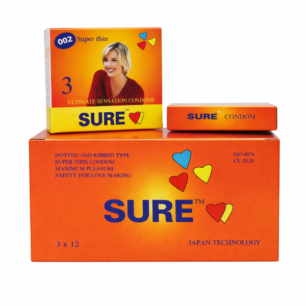 Ảnh của Bao cao su Sure B3 siêu mỏng – Hộp 3 chiếc