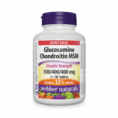 Ảnh của [HÀNG NHẬP KHẨU] Viên uống Glucosamine Chondroitin MSM Webber Naturals - Hỗ Trợ Sụn Khớp Lọ 120 Viên