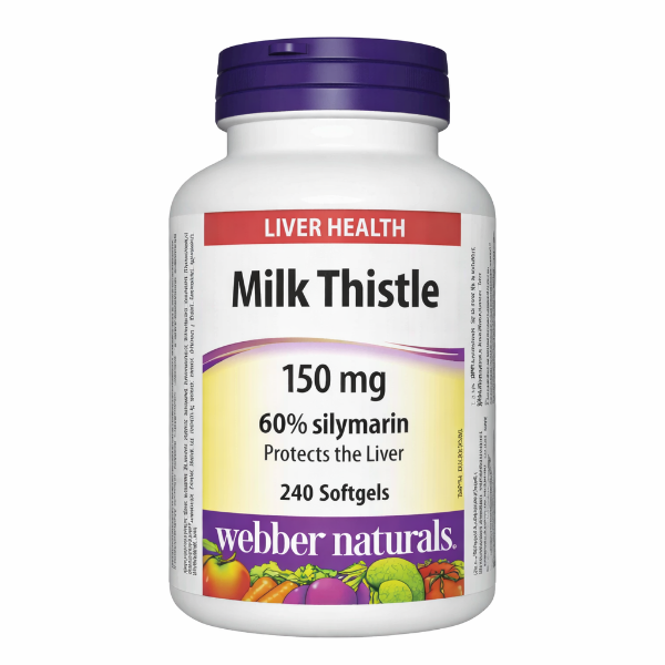 Ảnh của [HÀNG NHẬP KHẨU] Viên uống Milk Thistle WEBBER NATURALS Hỗ trợ chức năng gan Lọ 240 viên