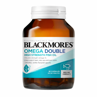 Ảnh của [HÀNG NHẬP KHẨU] Viên uống Blackmores Omega Double dầu cá Omega-3 (90 viên)